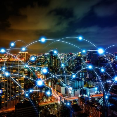Smart,City,And,Communication,Network,Concept.,Internet,Of,Things.,Information